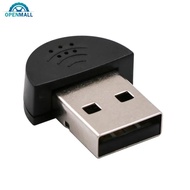 OPENMALL Portable Mini USB 2.0 Microphone Omni-Directional Stereo USB MIC for Laptop PC Computer D4T