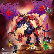 lego ninjago robot lego brick 2025 New Product Phantom Ninja 71832 Chaos Raptor Raptor Thunder Teeth