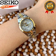 Seiko 5 21 Jewels Automatic Movement Silver Stainless Steel Watch for Women