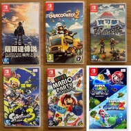 Switch game 蕯爾達/pokemon/overcooked 2/Splatoon 3/Mario Party/Mario Galaxy 2