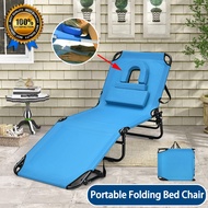 portable folding camping chair bed heavy duty foldable beach chair outdoor monoblock reclining chair