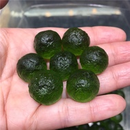 1pcs Natural Moldavite Czech Meteorite Impact Glass Beads Rough Stone Crystal Energy Stone