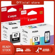 Canon PG-47 Black CL-57 Color Ink Cartridge (PIXMA E400 E410 E460 E470 E480 E4270 E3170) - Genuine Canon Ink Cartridge for PIXMA Series Printers