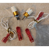 SIGNAL BULB SIGNAL LAMP DUAL CONTACT UNIVERSAL SIGNAL TWO COLOR T15 LED BULB SET(2Pcs)