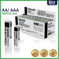 100% (ORIGINAL) MAXELL R6P AA & R03 AAA Battery (40 Pcs) JAPAN SUPER HEAVY DUTY Alkaline REMOTE CONT