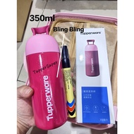 *Flask 1pc*Tupperware Mooncake Set 2025 - Mooncake / Thermal Flask 350ml / Pink Luggage Bag / Tag