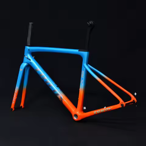 TRIFOX X16 Carbon Road Bicycle Frameset Ultralight 960g Disc Brake Max 28C DI2 Road Racing Bike Fram