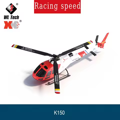 Wltoys K150 Little Squirrel RC Helicopter AS350 4CH Brushless Model Pressure Optical Fow Fixed High