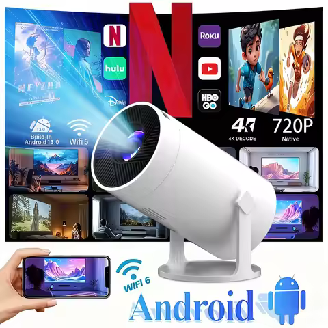 MAOHUTER Z10 Pro Projector WIFI&Bluetooth Support 4K 1080P Projector Android System Z10 Pro Portable