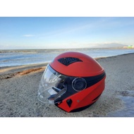 DISCOUNT_ HELM  ZEUS 610 HELM ZEUS HALFACE DOBEL VISOR