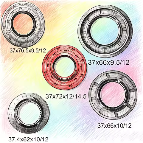 37.4X62X10/12 37X66X10/12 37X66X9.5/12 37X72X12/14.5 37X76.5X9.5/12 Washing Machine Oil Seal Rubber 