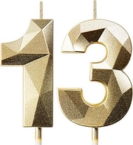 Birthday Candles Numbers Candle 13 Cake Decoration 13th Birthday Boy Girl Candles Birthday Gold Numb
