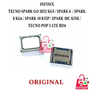 Buzzer Speaker Music Infinix Tecno Spark Go 2022 KG5 6 8 KG 10 K15P 10C K15K Pop 5 Lte Original