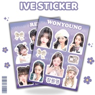 STICKER REI WONYOUNG GAEUL LIZ YUJIN LEESEO IVE EDITION