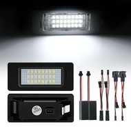 REVCD 2Pcs No Error LED Number License Plate Light Lamps For Audi A6 Q5 Q3 A5 Q7 A4 A3 TT A1 A7 RS6 