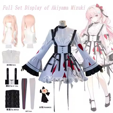 Akiyama Mizuki Cosplay Costume PJSK Lovely Party Dress Uniform Halloween Outfit Women New