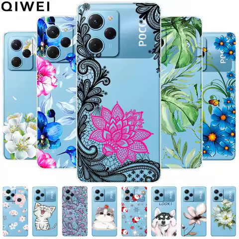 For POCO X5 Pro 5G Case Clear TPU Silicone Soft Phone Covers for Xiaomi Poco X5 5G Cases Poco X 5 Pr