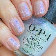 OPI Glazed N Amused Snatch d Silver s017 15ml Iridescent white glitter nail polish