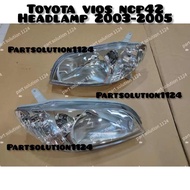 New Original Toyota Vios Ncp42 Headlamp 2003-2007 (Lampu Depan Vios ncp42)