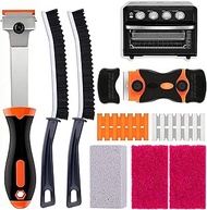 Heavy Duty Oven Cleaner Tools Kit | Professional Oven Cleaning Accessories with Crevice Brush, Razor