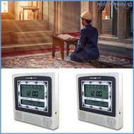 WU Alarm Prayer Clock Digital Reminder Wall Clock Azan Table Alarm Clock Muslim Prayer Time Decorative Clock Temp Displa