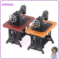 OWTWO wooden Sewing Machine ABS Mini Exquisite Dollhouse Doll Sewing Machine