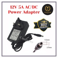 12V5A AC/DC Power Adapter 60Watt 12V 5A AC to DC Power Supply Adapter 60W AC DC Adapter