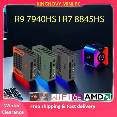 Cheap Pocket Mini PC TOPC AMD Ryzen 9 8945HS R7 8845HS USB4.0 Dual LAN 2xDDR5 PCIe4.0 Windows 11 Gam
