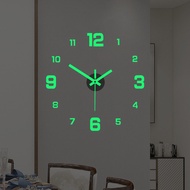 1pc New Luminous Wall Clock Large Watch Horloge 3D DIY Acrylic Mirror Stickers Modern Mute Alarm clo