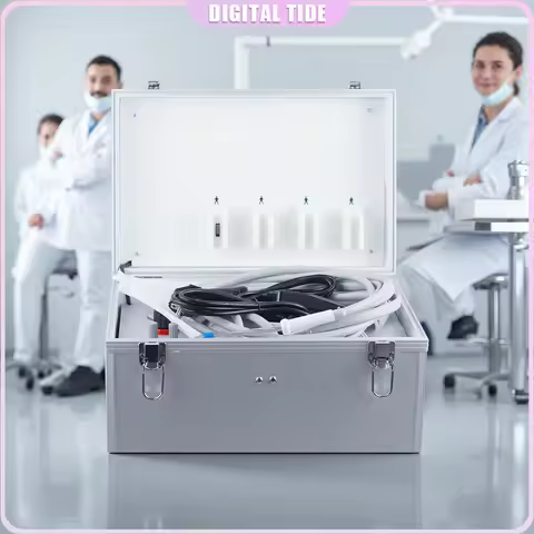 BD-402 Portable Dental Unit With Air Compressor Surgery Turbine Units 3 Way Syringe 2/4 Holes Hand-H