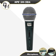 ไมค์สาย NPE SM58 A ไมโครโฟน ร้องเพลง พูดสัมมนา ประชุม สาย ไมค์ เครื่องเสียง XLR Microphone dynamic