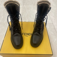 FENDI Rockoko 黑色騎士靴 機車靴