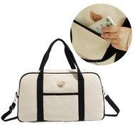 WMMB Diaper Bag Cute Embroidery Bear Bag Handbag Large Capacity Bag Storage Bag