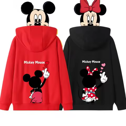 Anime Cartoon Disney Donald Duck Daisy Duck Couple Hooded Hoodie Women's Autumn/Winter Coat hoodie s