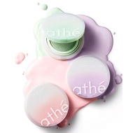 Athe Vegan Relief Lighting Tone-Up Sun Cushion SPF50+ PA++++ │ Rose Petal / Misty Purple / Veggie Gr