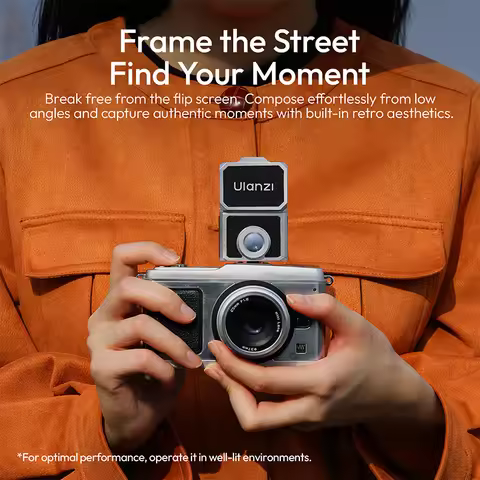 Ulanzi VF01 Waist-Level Viewfinder for Canon Fuji Sony Nikon Camera with 28mm Focal Length 35mm/50mm