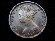 HH-1901年英屬香港(British Hong Kong)一仙(Copper Cent)銅幣(英女皇維多利亞歌德式Gothic肖像,開埠第一款好品)