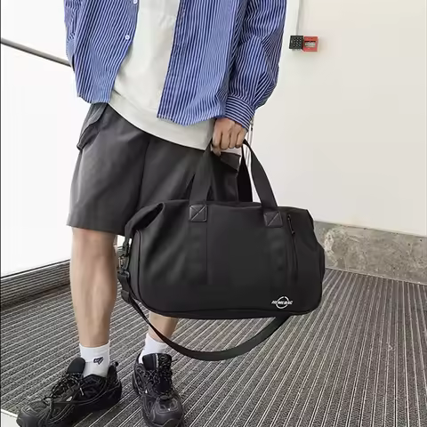 1pcs Gym Bag with Shoes Compartment, Stylish Duffle Travel Bag for Plane,Lightweight Duffle Bag for 