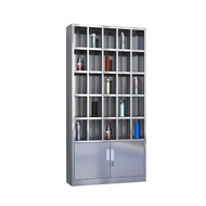 S/🔑Stainless Steel Staff Cupboard Factory Workshop Staff Tea Cup Storage Shelf Cup Cabinet Cupboard Multi-Layer Iron Cab