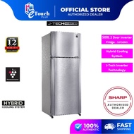 Sharp (500 L) 2 Door Inverter Plasmacluster Refrigerator SJP50MS Fridge Peti Sejuk