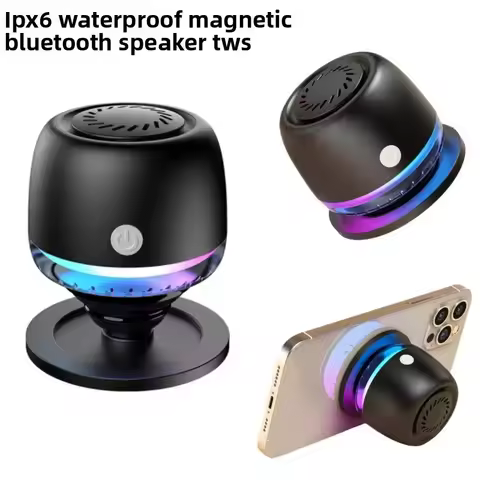 New M99 airbag Magnetic IPX6 waterproof TWS voice call Colorful light Bluetooth speaker Speaker gift