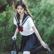 Japanese Orthodox JK Uniform Skirt - White Preppy Style, Plus Size Friendly