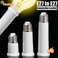 UMISTY E27 To E27 Extender, Plastic White Lamp Holder Base, 65mm/95mm/120mm Extend Extension Socket