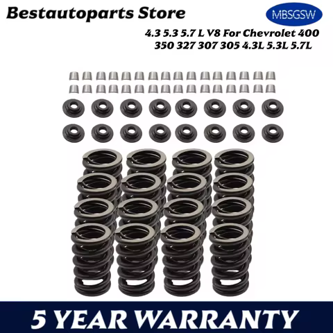 Engine Part Valve Spring Retainer & Lock New Z28 Style Set Fit 4.3 5.3 5.7 L V8 For Chevrolet 400 35