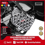 NSA COVER RADIATOR HONDA 160 TRIANGLE Radiator COVER VARIO PCX ADV STYLO 160 Accessories NSA Perform