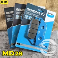 Iuos Front Brake Pad CBR250 Non ABS CBR250 RR ABS Disc Pad Bendix MD28