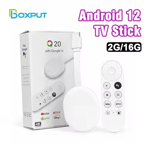 BOXPUT Q20 4K HDR TV Stick Allwinner H618 Android 12 Dual‑Band WiFi6 Android TV Launcher Streaming P