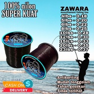 SENAR PANCING SUPER KUAT KECIL KUAT 15 KG 1800 METER SUPER KUAT ANTI KERITING COKELAT TUA ZAWARA FIS