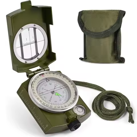 Metal Tactical Survival Military Compass Professional High Precision Sighting Navigation Luminescent