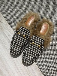 GUCCI Loafer 樂福 穆勒 毛 拖鞋 馬蹄釦 經典款